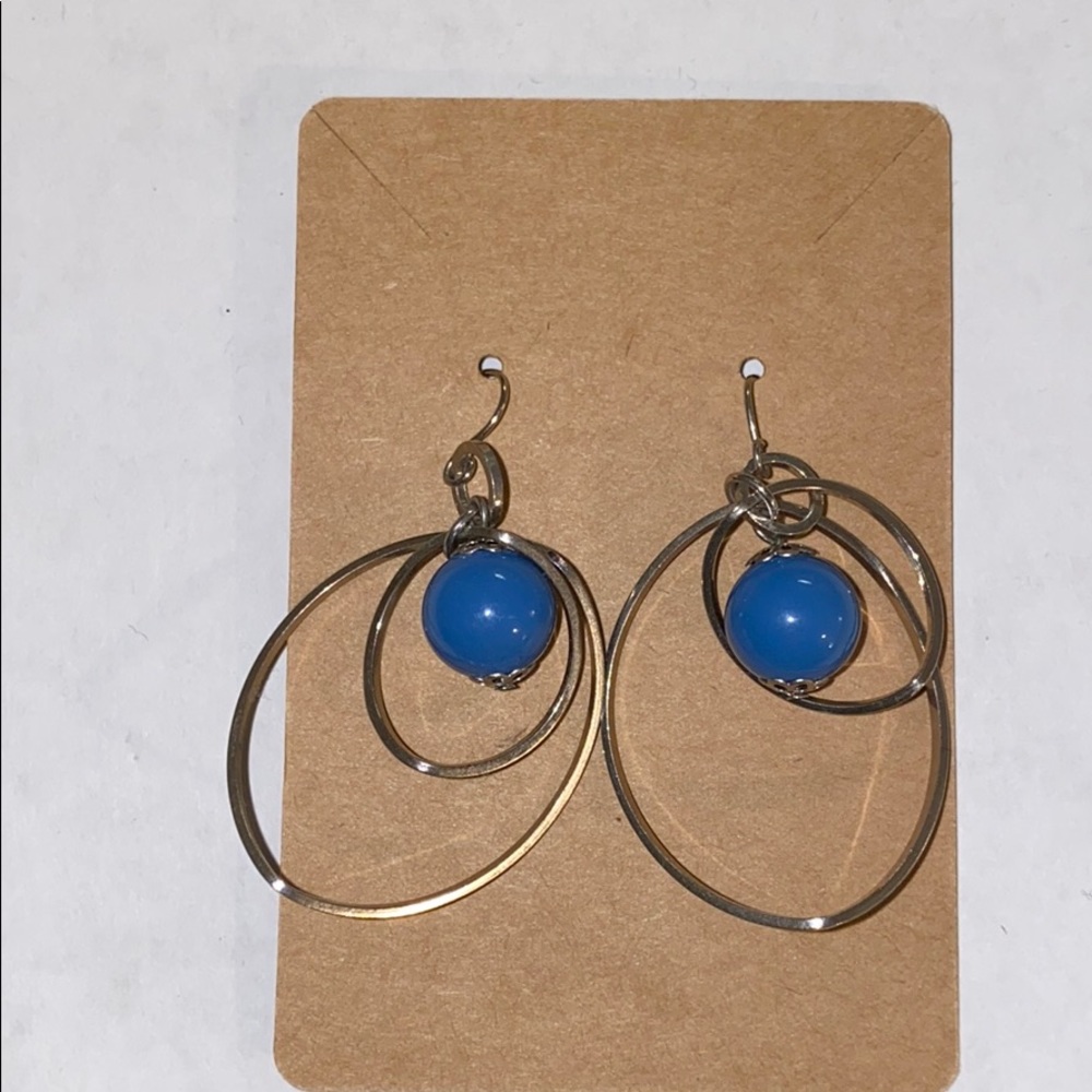 Silver & Blue Earrings